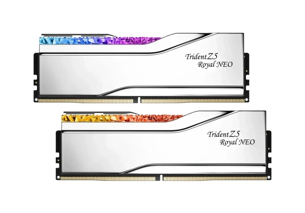 G.Skill 64GB(2x32) Trident Z5 Royal Neo 6000Mhz CL26 DDR5 EXPO Ram (F5-6000J2636H32GX2-TR5NS)