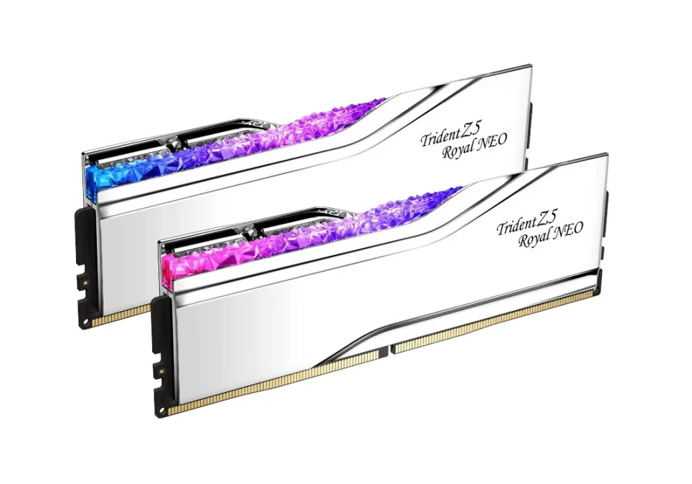 G.Skill 64GB(2x32) Trident Z5 Royal Neo 6000Mhz CL26 DDR5 EXPO Ram (F5-6000J2636H32GX2-TR5NS)