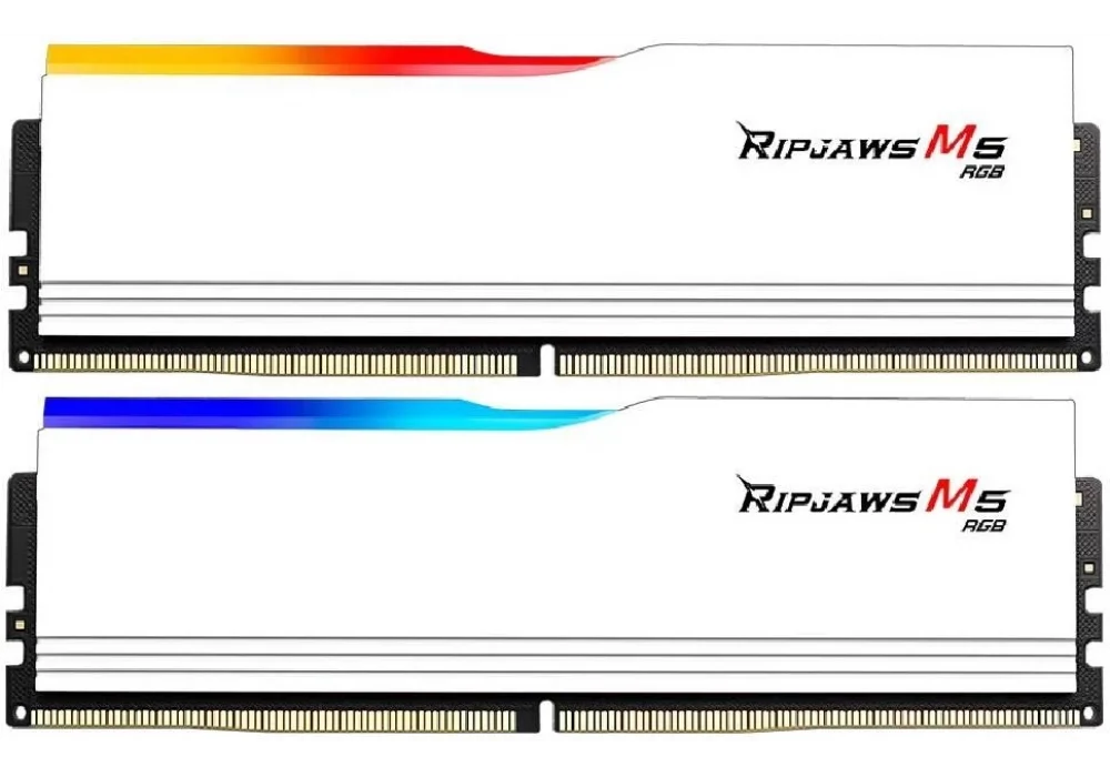 G.Skill 32GB(2x16) Ripjaws M5 White RGB 6400Mhz CL36 DDR5 Ram (F5-6400J3648F16GX2-RM5RW)
