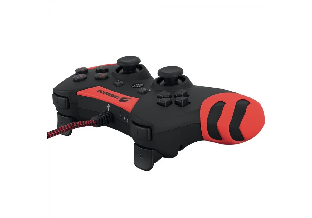 GameBooster GB-J54R PS3/PC Uyumlu Kırmızı Kablolu Gamepad