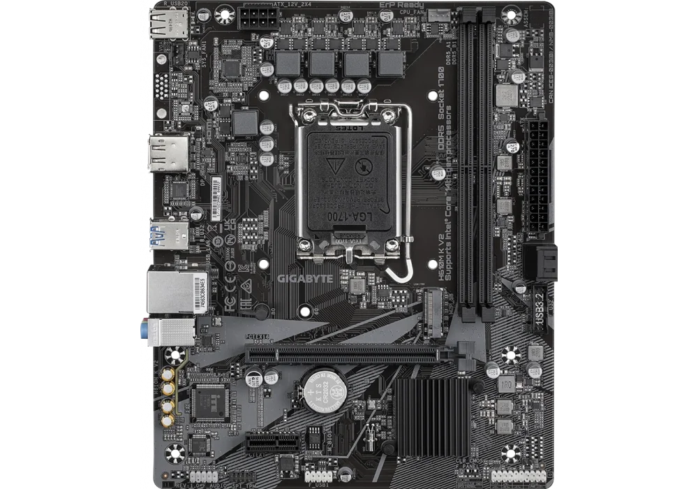 Gigabyte H610M K V2 4800mhz(OC) M.2 1700p DDR5 Anakart
