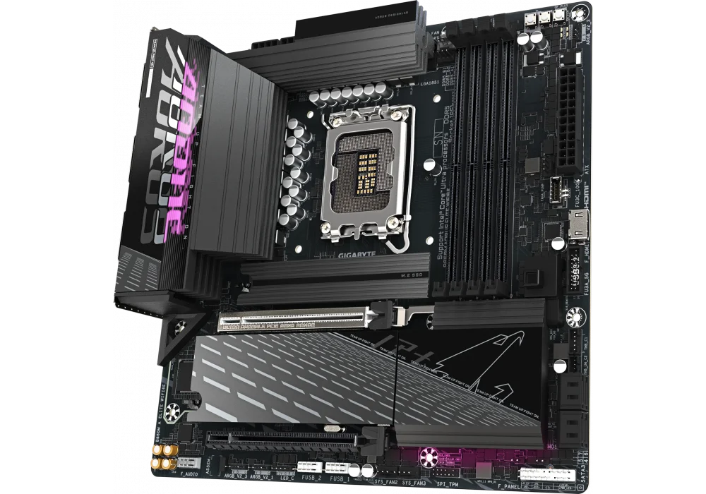Gigabyte B860M Aorus Elite WIFI6E 9200mhz(OC) RGB M.2 1851p Anakart
