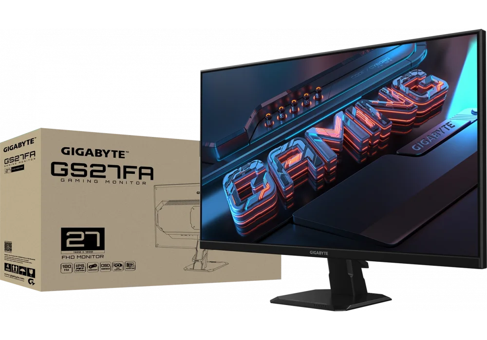 Gigabyte 27 GS27FA 1ms 180Hz HDMI,DisplayPort FreeSync SS IPS Full HD Gaming Monitör