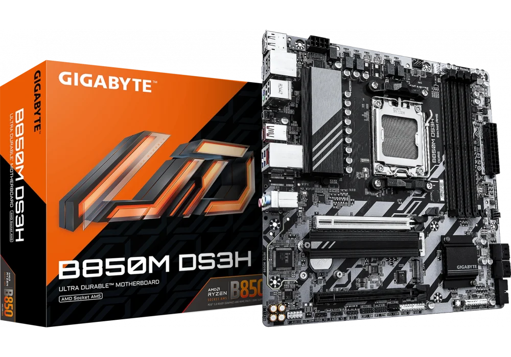 Gigabyte B850M DS3H 8200Mhz(OC) M.2 AM5 mATX Anakart