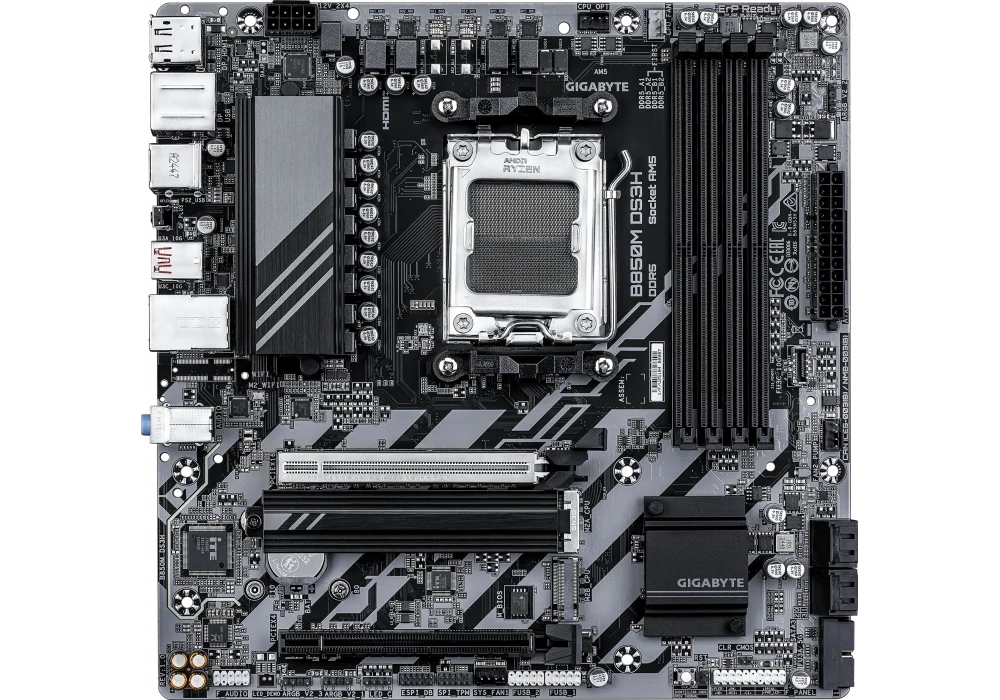 Gigabyte B850M DS3H 8200Mhz(OC) M.2 AM5 mATX Anakart