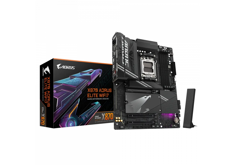 Gigabyte X870 AORUS ELITE WIFI7 ARGB 8200mhz(OC) M.2 AM5 ATX Anakart