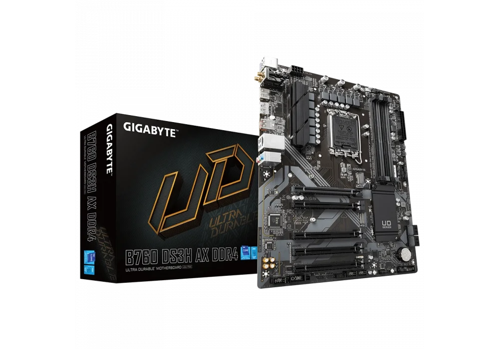 Gigabyte B760 DS3H AX WiFi 5333Mhz (OC) M.2 1700p ATX DDR4 Anakart