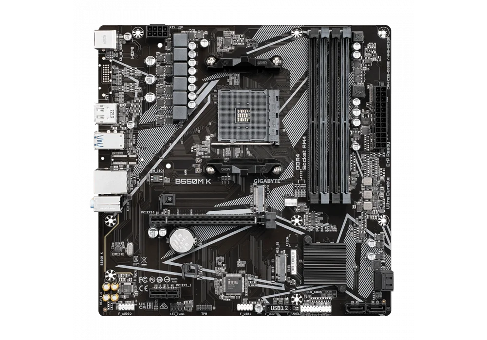 Gigabyte B550M K 4733mhz(OC) M.2 AM4 mATX Anakart