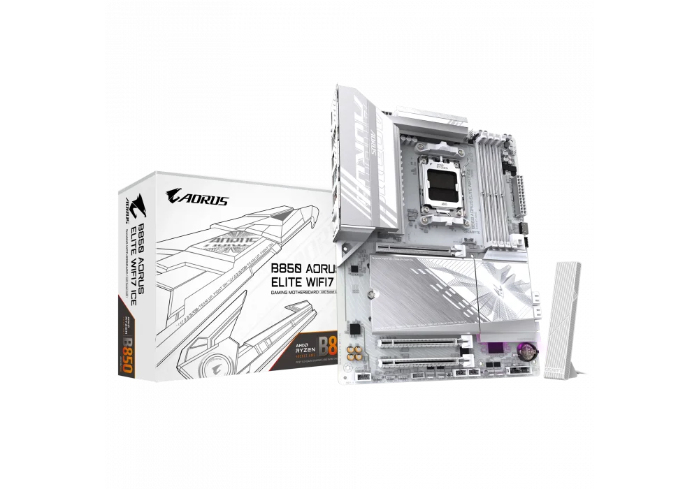 Gigabyte B850 Aorus Elite WIFI7 ICE 8200Mhz(OC) M.2 AM5 ATX Anakart