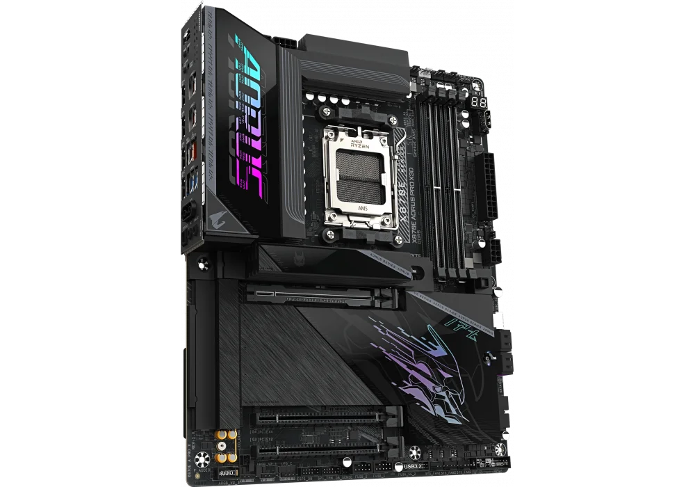 Gigabyte X870E AORUS PRO X3D 9000Mhz(OC) M.2 AM5 ATX Anakart