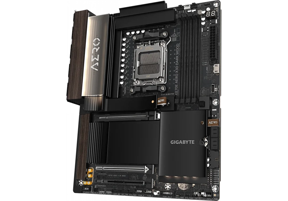 Gigabyte X870E AERO X DK WOOD 9000mhz(OC) M.2 AM5 ATX Anakart