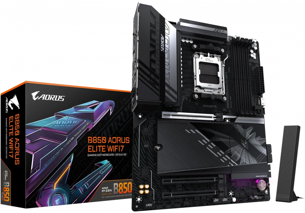 Gigabyte B850 Aorus Elite WIFI7 8200Mhz(OC) M.2 AM5 ATX Anakart