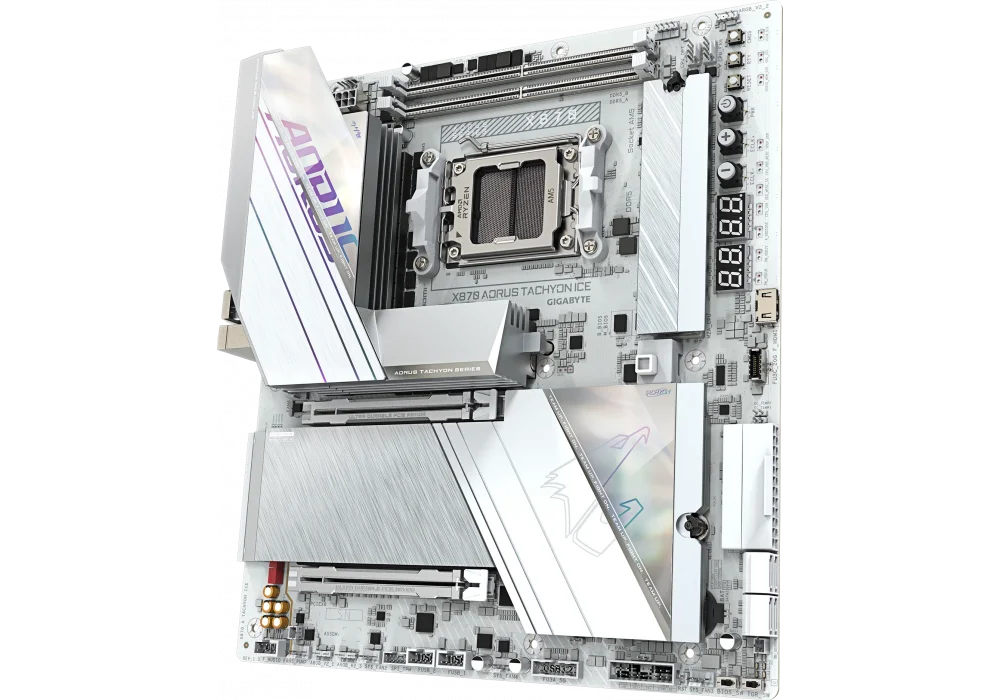 Gigabyte X870 A TACHYON ICE WiFi 9600mhz(OC) M.2 AM5 E-ATX Anakart