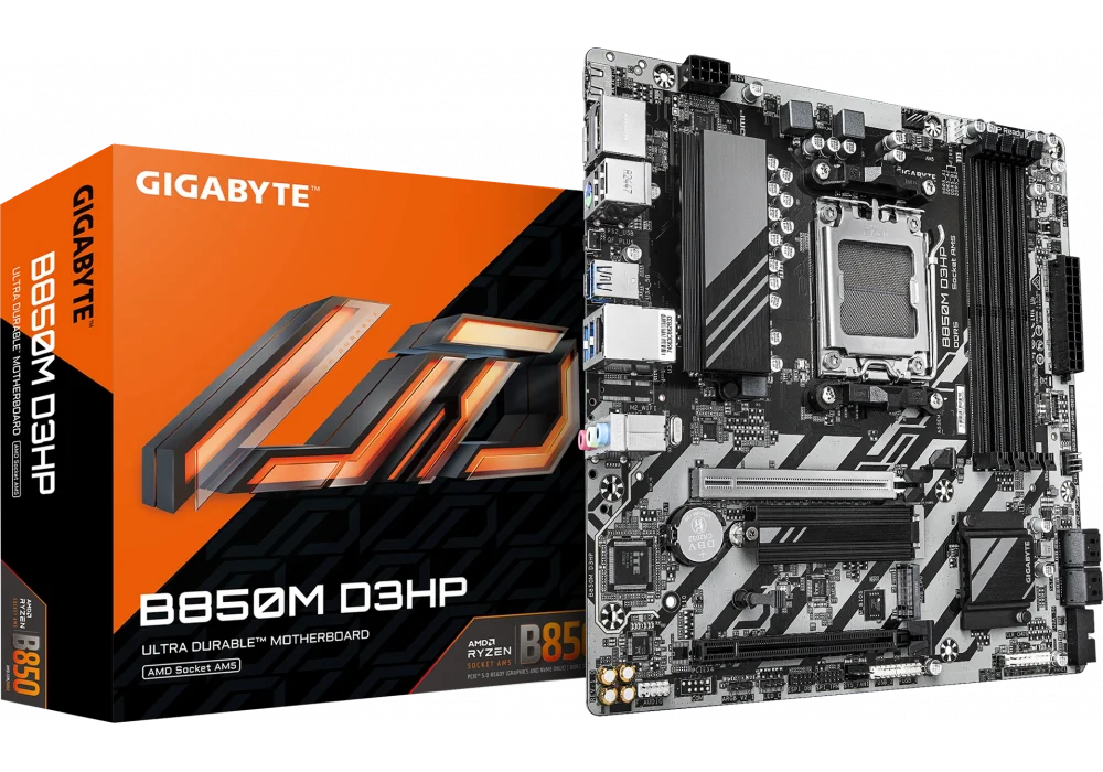 Gigabyte B850M D3HP 8200Mhz(OC) M.2 AM5 mATX Anakart