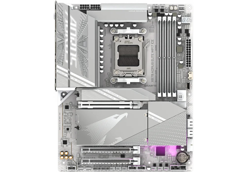 Gigabyte X870 AORUS ELITE WIFI7 ICE 8200Mhz(OC) M.2 AM5 ATX Anakart