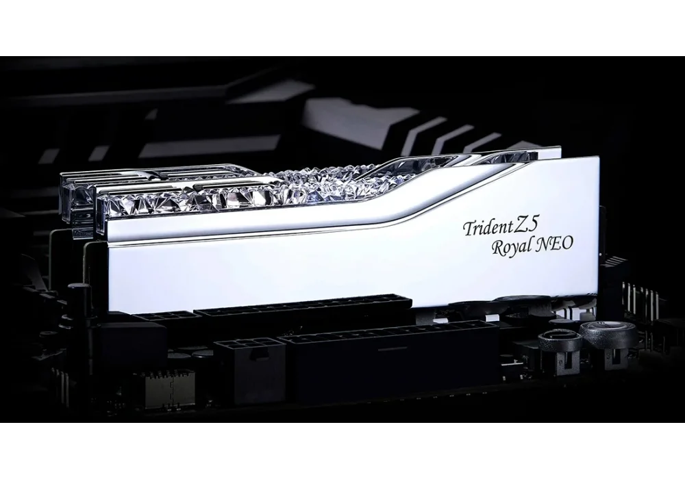 G.Skill 64GB(2x32) Trident Z5 Royal Neo 6000Mhz CL28 DDR5 EXPO Ram (F5-6000J2836G32GX2-TR5NS)