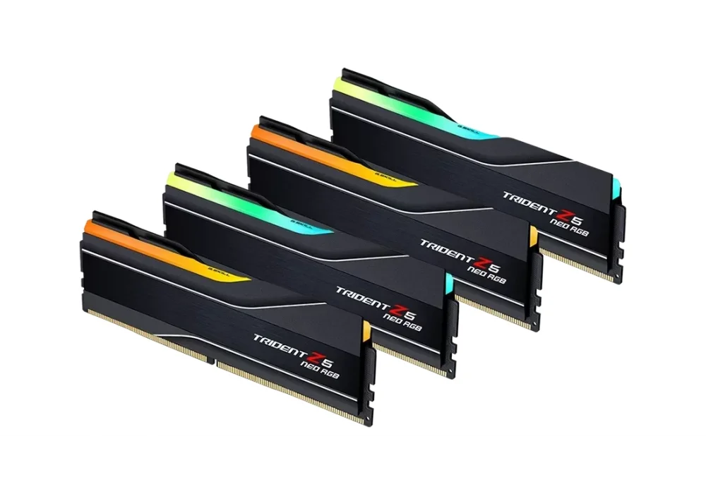 G.Skill 256GB(4x64) Trident Z5 NEO RGB 6000mhz CL36 DDR5 EXPO Ram (F5-6000J3644D64GX4-TZ5NR)
