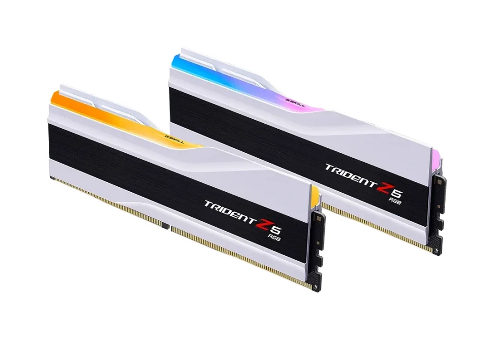 G.Skill 64GB(2x32) Trident Z5 RGB Beyaz 6400mhz CL32 DDR5 Ram (F5-6400J3239G32GX2-TZ5RW)