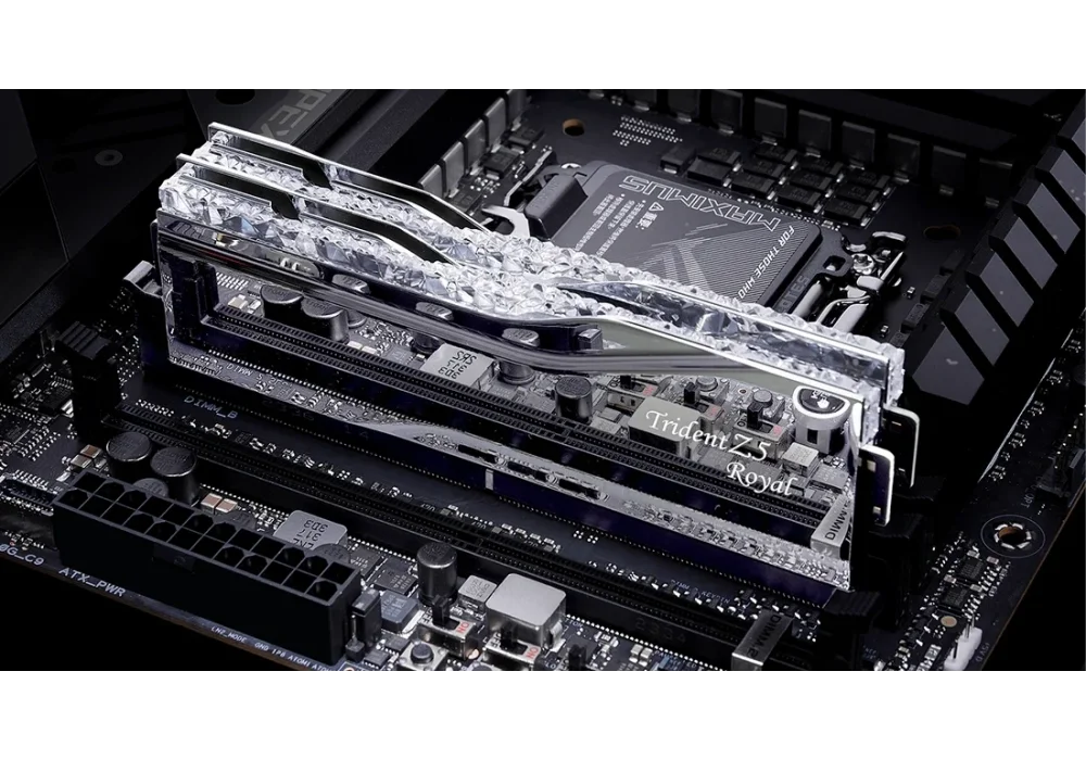 G.Skill 48GB(2x24) Trident Z5 Royal Silver RGB 8000mhz CL40 DDR5 Ram (F5-8000J4048F24GX2-TR5S)