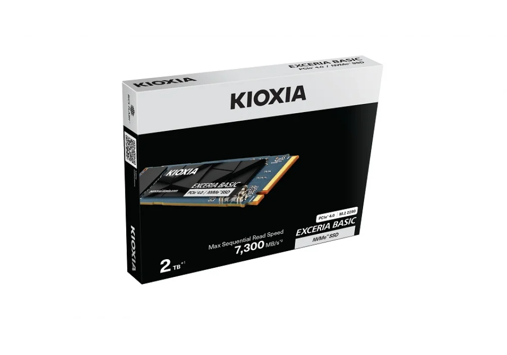 Kioxia 2TB Exceria Basic NVMe Gen4 Okuma 7300MB-Yazma 6800MB M.2 SSD
