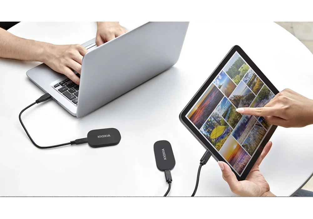 Kioxia 1TB Exceria Plus G2 Portable Okuma 1050MB-Yazma 1000MB Taşınabilir SSD