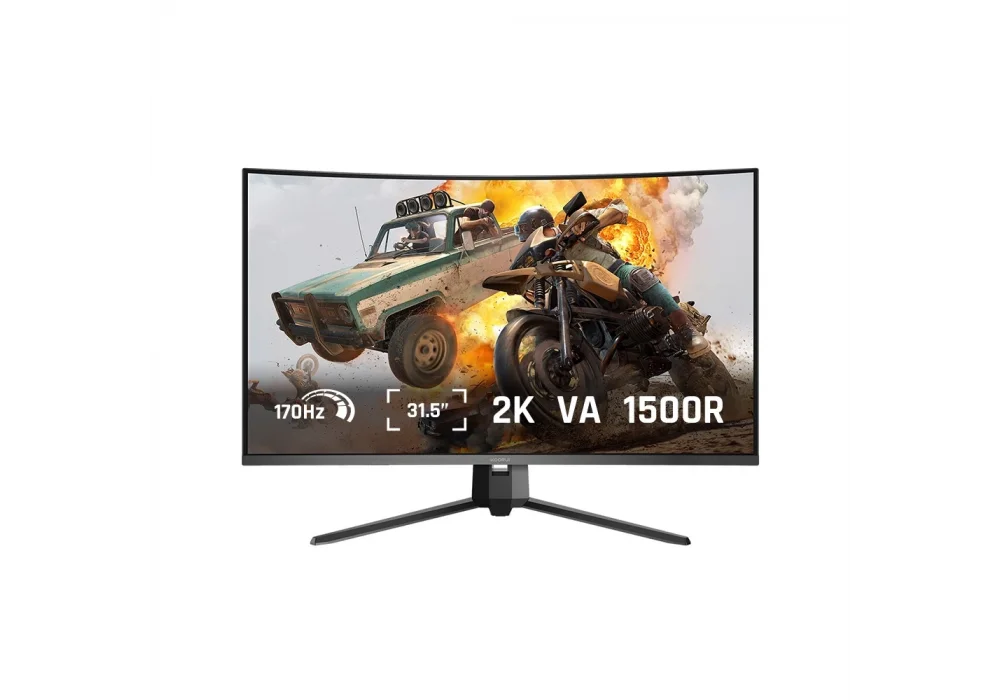 Koorui 31.5 G3221SC 1ms 170Hz HDMI,DisplayPort FreeSync VA Curved 2K Gaming Monitör