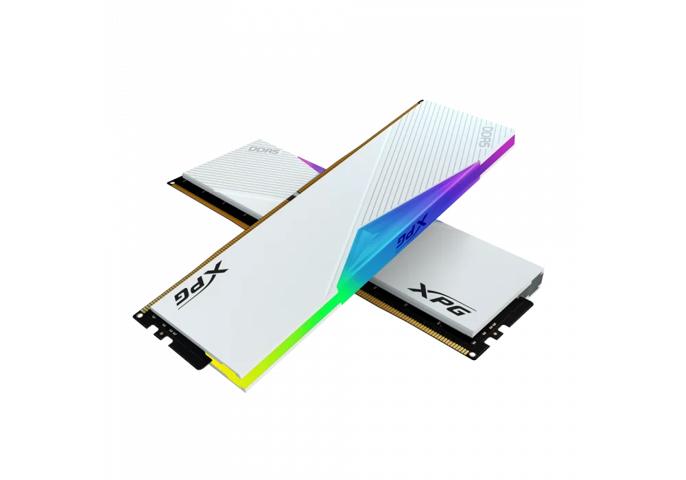 XPG 32GB(2x16) Lancer RGB Beyaz 6000mhz CL30 DDR5 EXPO Ram (AX5U6000C3016G-DCLARWH)