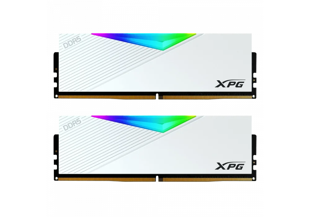 XPG 32GB(2x16) Lancer Beyaz RGB 6400Mhz CL32 DDR5 EXPO Ram (AX5U6400C3216G-DCLARWH)