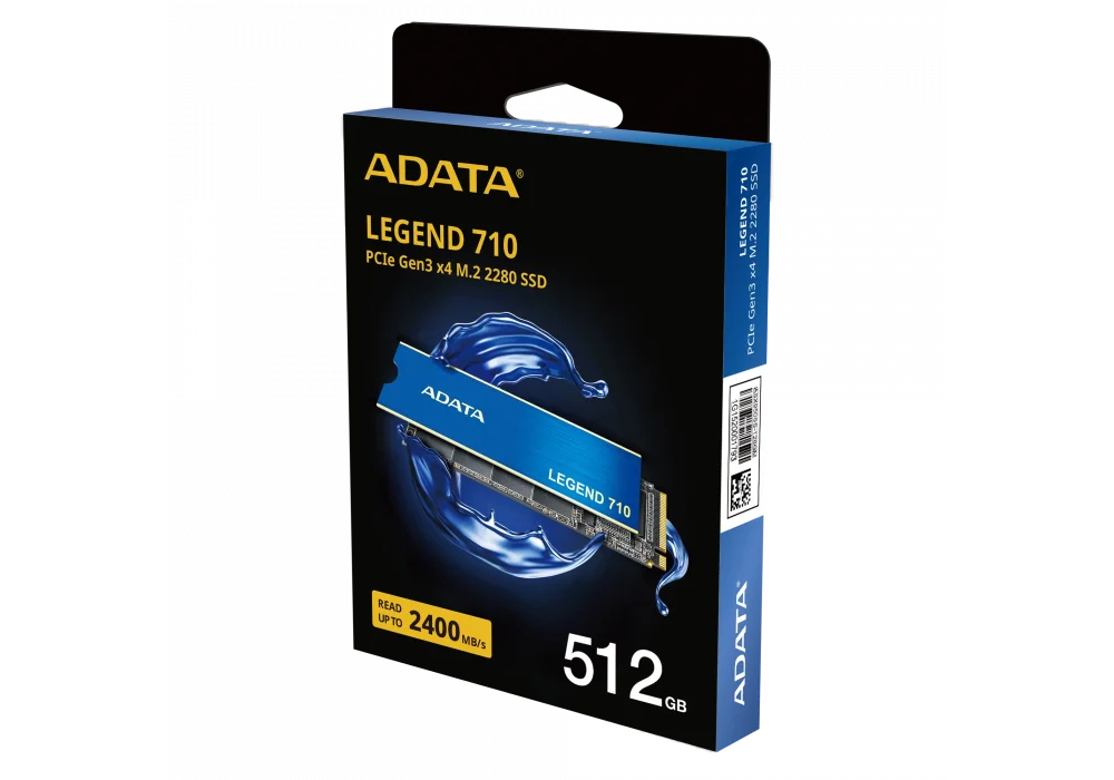 ADATA 512GB Legend 710 NVMe Gen3 Okuma 2400MB-Yazma 1600MB M.2 SSD