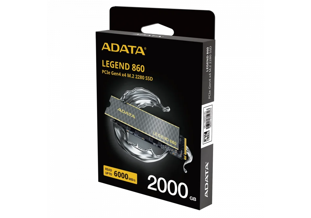 ADATA 2TB Legend 860 NVMe Gen4 Okuma 6000MB-Yazma 5000MB M.2 SSD