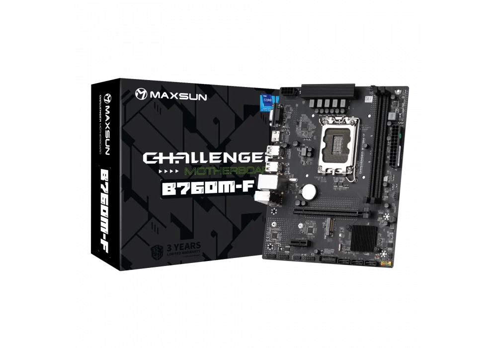 Maxsun Challenger B760M-F 4266MHz(OC) M.2 1700p mATX Anakart