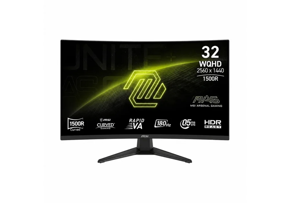 MSI 31.5 MAG 321CQF E18 0.5ms 180Hz HDMI,DisplayPort FreeSync HDR WQHD Rapid VA Curved Gaming Monitör