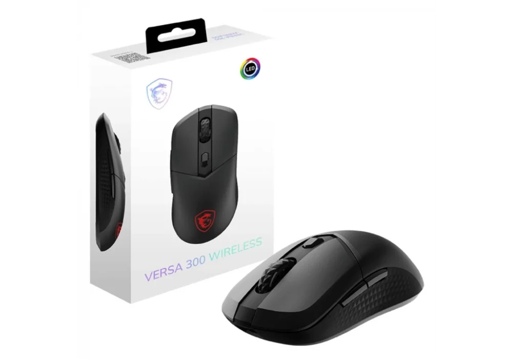 MSI VERSA 300 WIRELESS 8000 DPI RGB Siyah Kablosuz Gaming Mouse