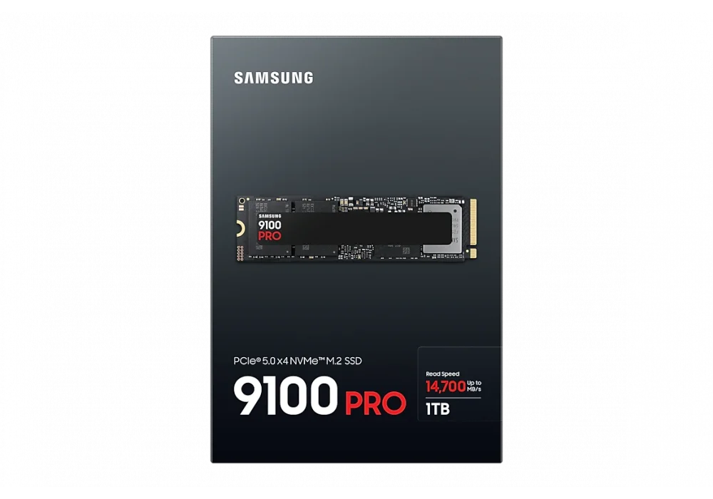 Samsung 1TB 9100 PRO NVMe Gen5 Okuma 14700MB-Yazma 13300MB M.2 SSD