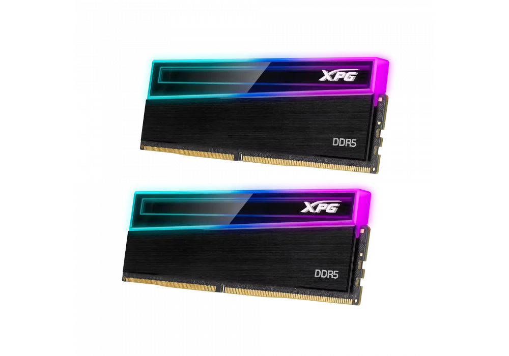 XPG 32GB(2x16) Novakey Siyah RGB 6400Mhz CL32 DDR5 EXPO Ram (AX5U6400C3216G-DCNKRBK)