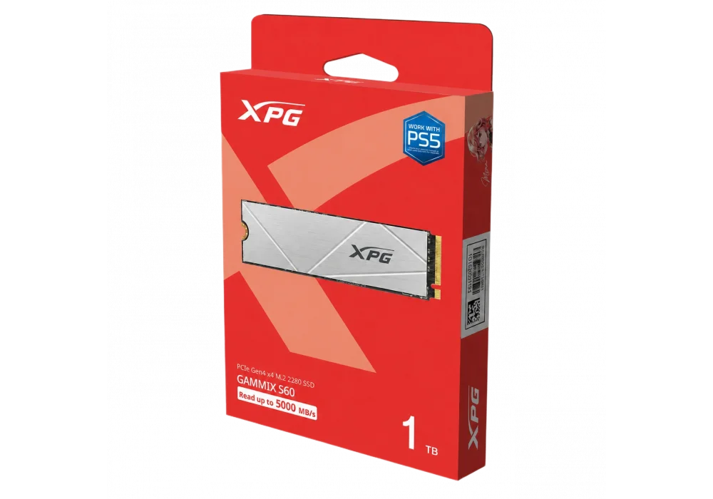 XPG 1TB Gammix S60 NVMe Gen4 Okuma 5000MB-Yazma 3200MB M.2 SSD