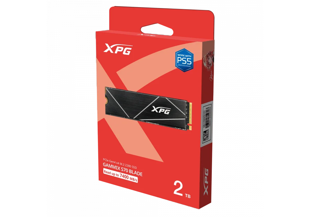 XPG 2TB Gammix S70 Blade NVMe Gen4 Okuma 7400MB-Yazma 6800MB M.2 SSD