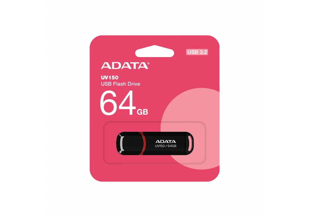 ADATA 64GB UV150 Siyah USB 3.2 USB Bellek