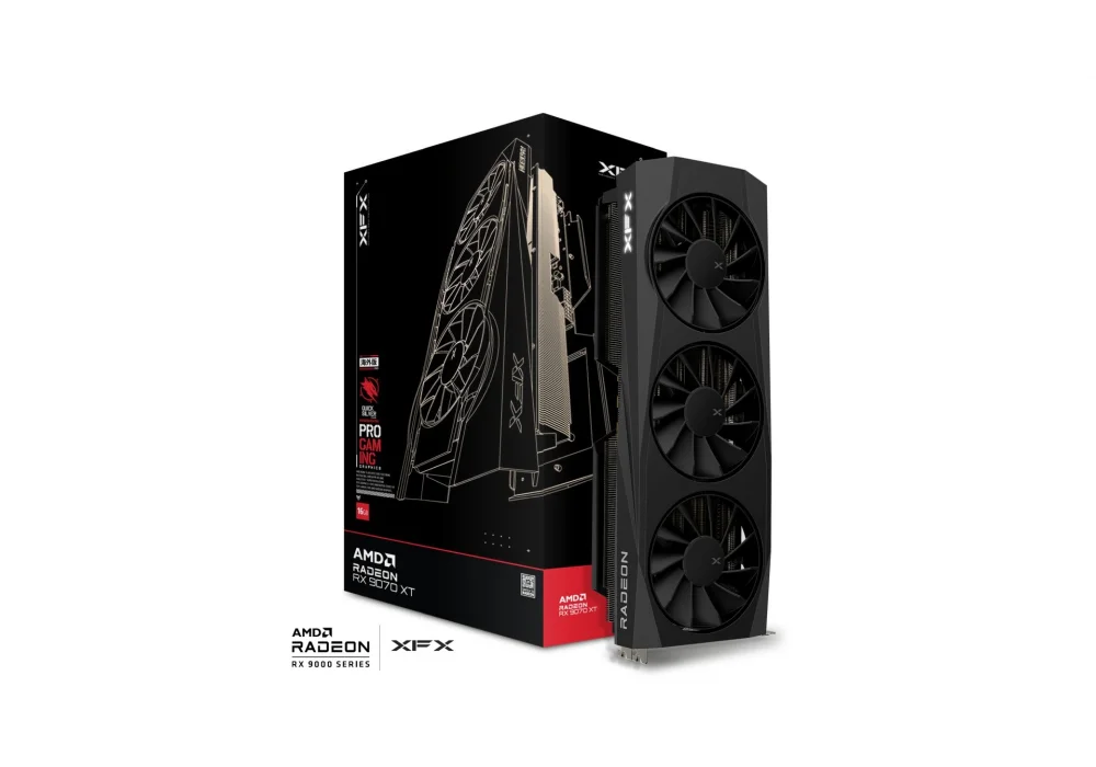 XFX Radeon RX 9070 XT Quicksilver Gaming Edition 16GB GDDR6 256 Bit Ekran Kartı