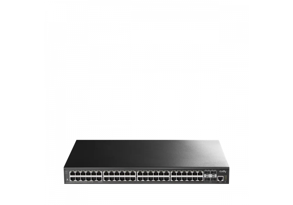 Cudy GS5048S4 48 Port Gigabit 4*10G SFP+ 1*RJ45&USB 19 Rack-Mount Çelik Layer3 Yönetilebilir Switch