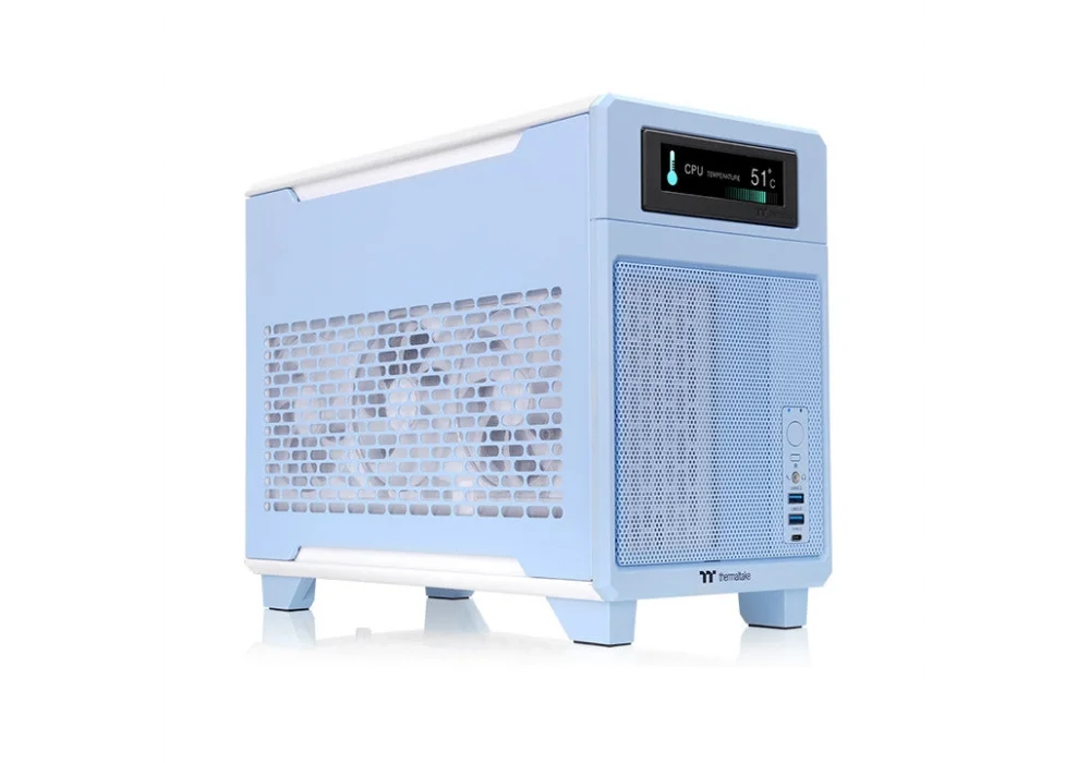 Thermaltake TR100 Mavi USB 3.0 Mini-ITX Mini Tower Kasa
