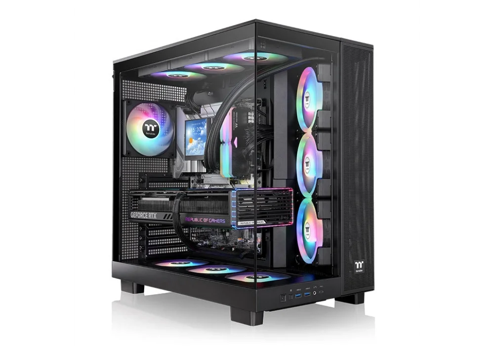 Thermaltake View 380XL Black ARGB Tempered Glass USB 3.2 ATX Mid Tower Kasa