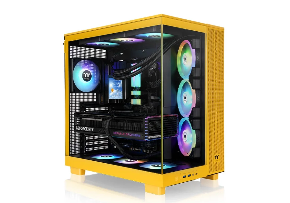 Thermaltake View 380XL Bumblebee ARGB Tempered Glass USB 3.2 ATX Mid Tower Kasa
