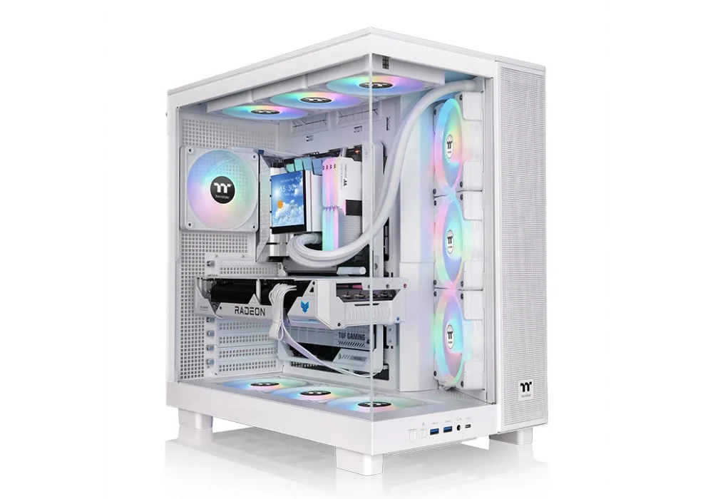 Thermaltake View 380XL White ARGB Tempered Glass USB 3.2 ATX Mid Tower Kasa