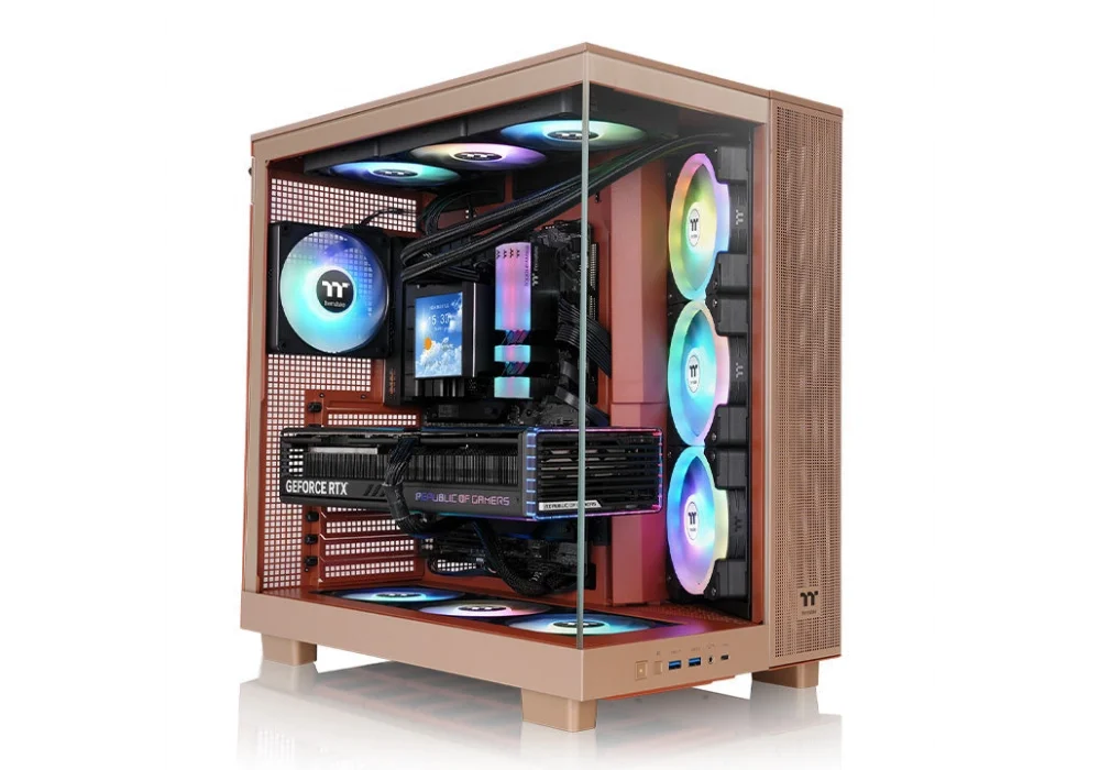 Thermaltake View 380XL Gravel Sand ARGB Tempered Glass USB 3.2 ATX Mid Tower Kasa