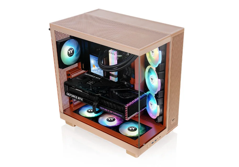Thermaltake View 380XL Gravel Sand ARGB Tempered Glass USB 3.2 ATX Mid Tower Kasa
