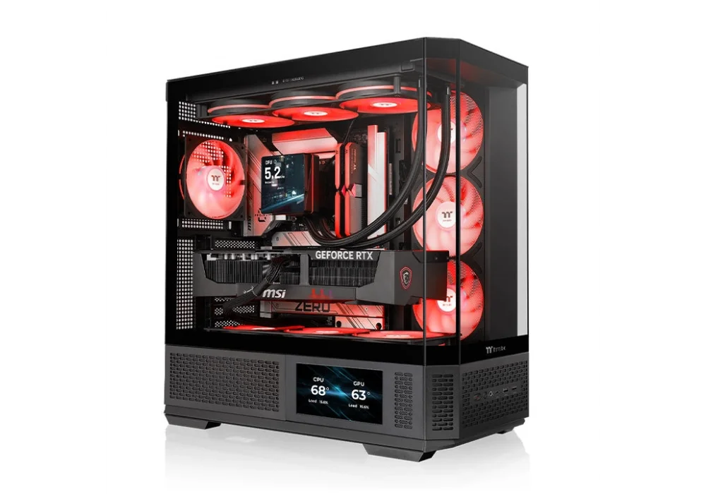Thermaltake View 370 Siyah Tempered Glass ARGB USB 3.2 ATX Mid Tower Kasa