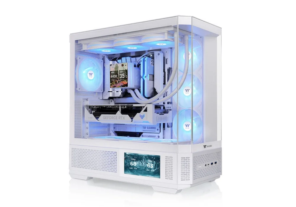 Thermaltake View 370 Beyaz Tempered Glass ARGB USB 3.2 ATX Mid Tower Kasa