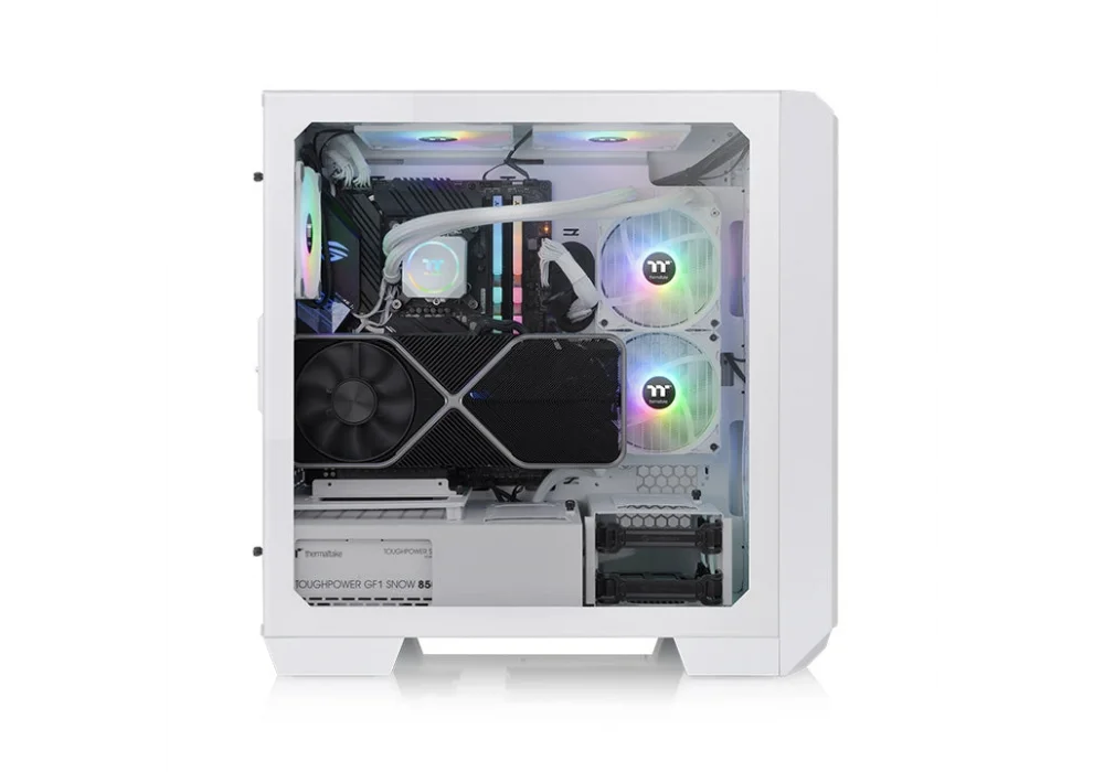 Thermaltake View 300 MX Snow Tempered Glass RGB USB 3.2 ATX Mid Tower Kasa