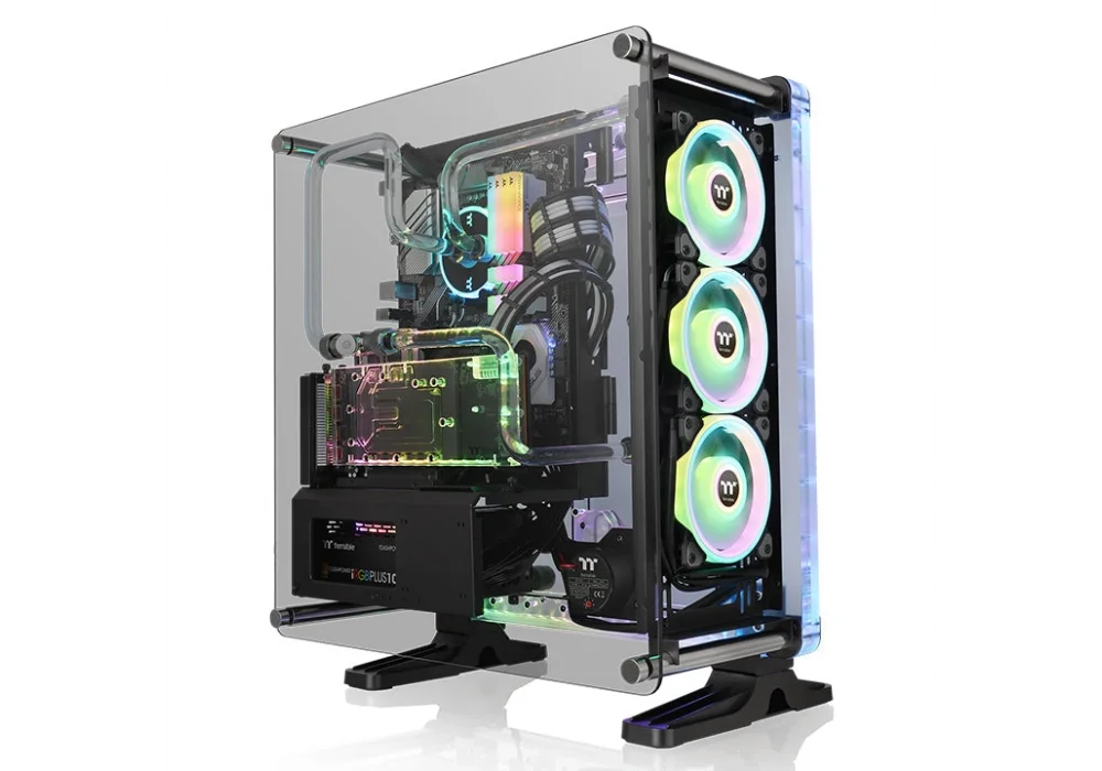 Thermaltake DistroCase 350P Siyah Tempered Glass ARGB USB 3.0 ATX Mid Tower Kasa